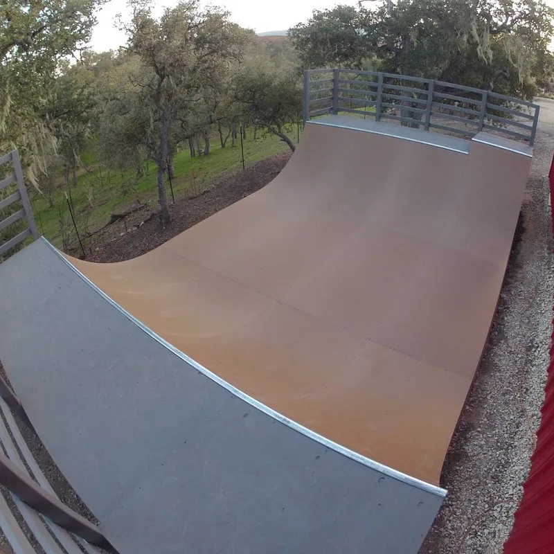 Four foot high miniramp on hillside